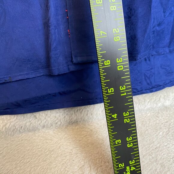 Robert Graham Men's Shirt 2XL Blue Long-Sleeve Tailored Fit with Paisley Collar - Picture 4 of 11